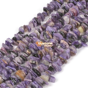 Natural Charoite Freedom Chips Loose Beads 6-13mm for Jewelry Making DIY Handmade Craft 16 inch