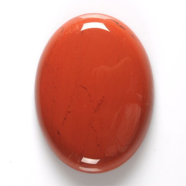 G2487 40mm Roter Jaspis oval Cabochon Cabochon