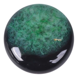 25mm Dyed Green drusy druzy agate crystal round flatback cab cabochon