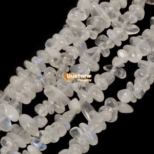 Natural Moonstone Freedom Chips Loose Beads 4-8mm for Jewelry Making DIY Handmade Craft 16 inch