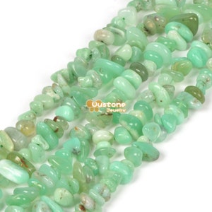 Natural Australian Chrysoprase Freedom Chips Loose Beads 5-10mm for Jewelry Making DIY Handmade Craft 16 inch