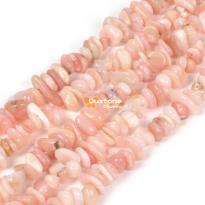 Natural Peruvian Pink Opal Freedom Chips Loose Beads 5-10mm for Jewelry Making DIY Handmade Craft 16 inch