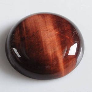 25mm Red tiger eye round flatback cab cabochon