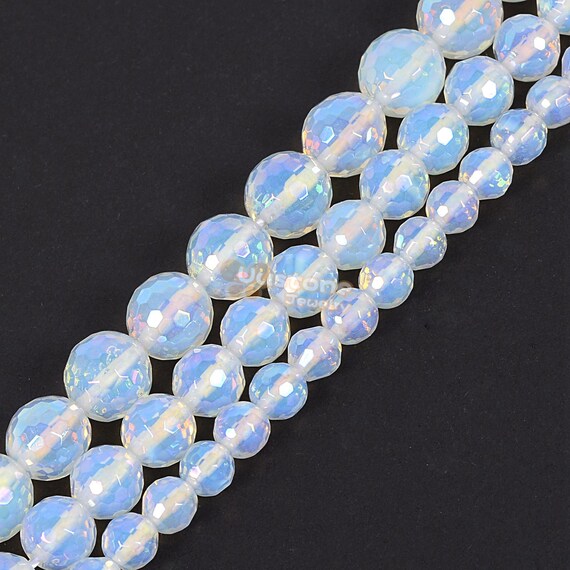 12mm 18 Pezzi O 34 Pezzi Zaffiro Chiaro Tradizionale Ceco Fuoco Lucidato Tondo Sfaccettato Perline Di Vetro Sfuse In Sacchetto Azzurro - Italia - Foto 8