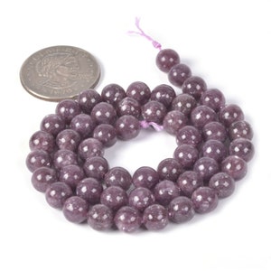 Lepidolite Lithium Mica 4mm Round Loose Beads - 16 Inch Strand For Jewelry Making, Healing Crystal Beads - View #4