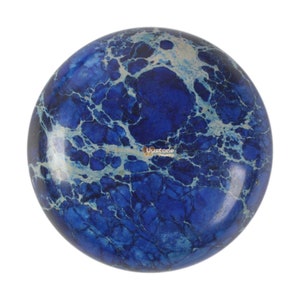 30mm Blue sea sediment jasper round flatback cab cabochon g0262.12