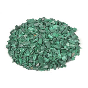Malachite Polished Chips Crushed Tumbled Stone Crystal Healing Embellishments 100 Grams