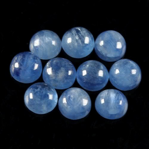 G1575 9 Pcs 10mm Kyanite Gemstone Round Cab Cabochon - Etsy