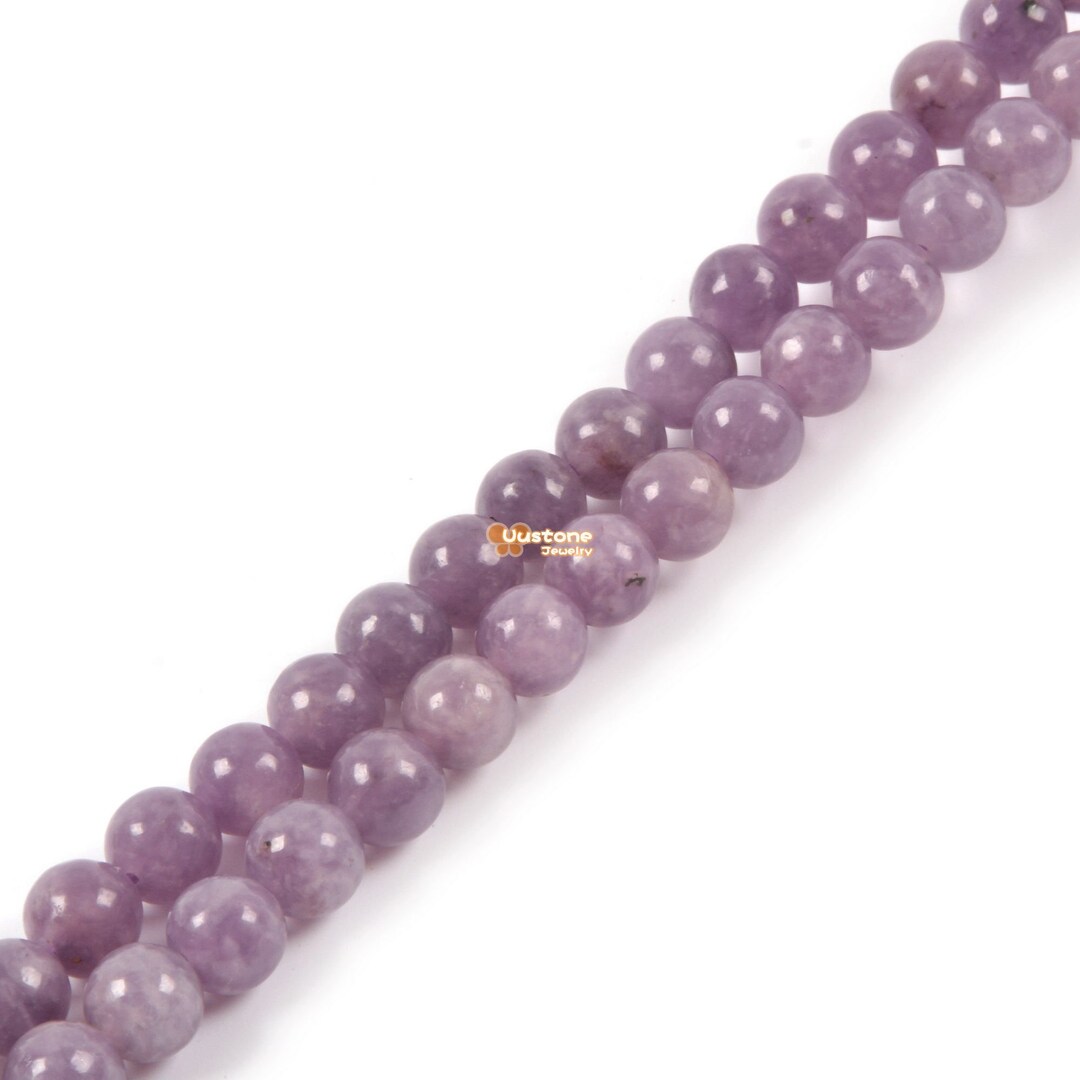 Lepidolite Lithium Mica 4mm Round Loose Beads - 16 Inch Strand For Jewelry Making, Healing Crystal Beads - View #7
