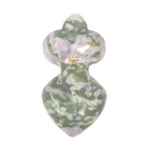 Peace Jade carved goddess pendant focal bead