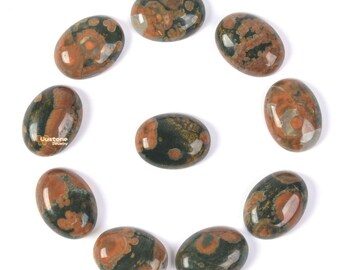 20mm Rhyolite jasper oval cab cabochon DIY jewelry making