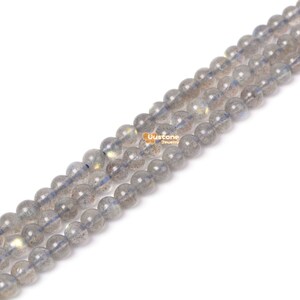 4mm Labradorite Round Ball Loose Beads DIY Jewelry Making Strand 15.5-16&quot;