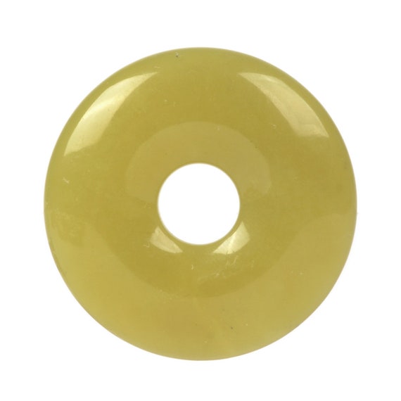 30mm G0128.6 Olive Jade Donut Gemstone Pendant Focal Bead Etsy