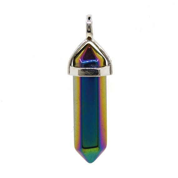 Hematite, Titanium Coated - Focal Bead Hematite, Titanium Coated - Focal Bead