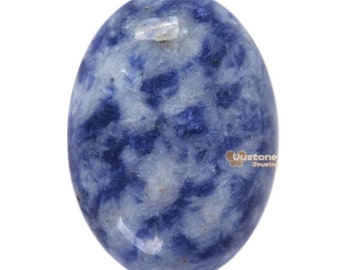 cabochon di 25mm jasper azzurro posto gemma ovale flatback cabina