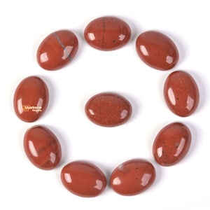 20mm Red flame jasper oval cab cabochon DIY jewelry making