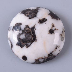 2pcs of 30mm Zebra jasper round flatback cab cabochon g0260.1 x2