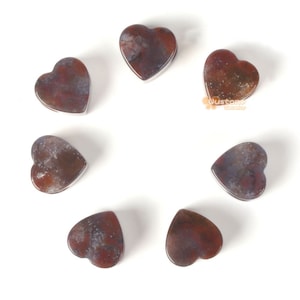 14mm Natural Redish Indian Agate Heart Shaped Large Hole Bead For DIY Jewelry Making Beads