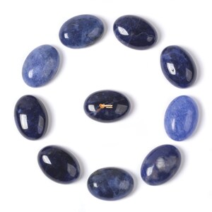 14mm Natürlicher Sodalith Edelstein Oval Cabochon Cabochon