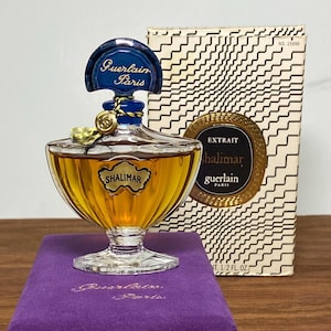 1978 Shalimar Perfume Extrait: Guerlain Flacon Chauve Souris, NIB