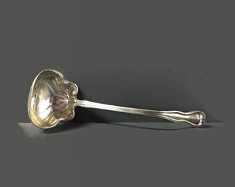 WATSON STERLING SILVER SALT CELLAR SPOON MEADOW ROSE PATTERN