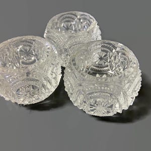 Vintage Cut Glass Salt Cellars