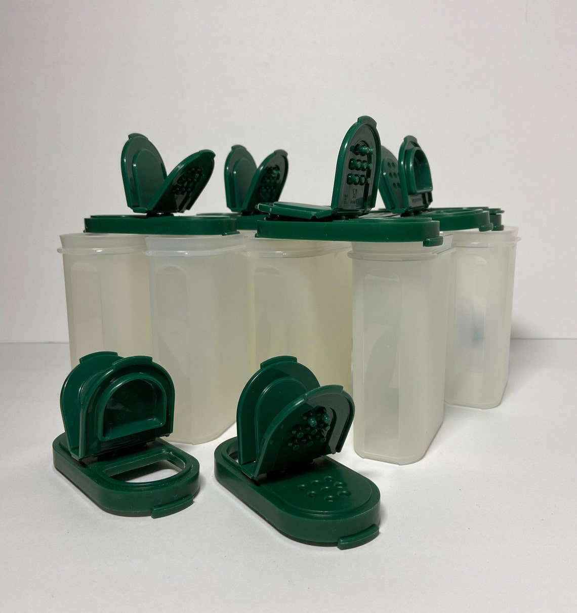 Tupperware Modular Mates Spice Rack Spice And Shakers Green Etsy