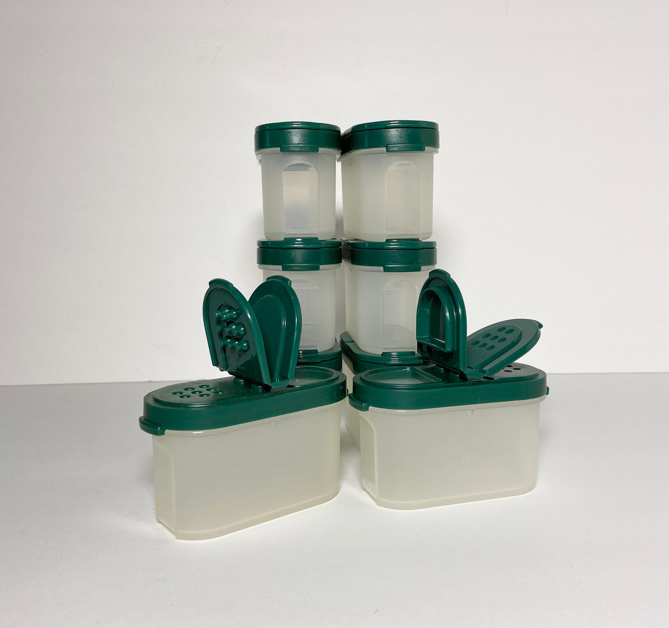 Tupperware Modular Mates Spice Rack Spice And Shakers Green Etsy