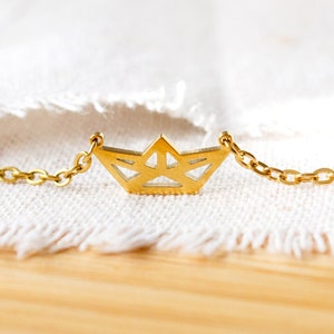 Paper boat chain - boat - ship stainless steel