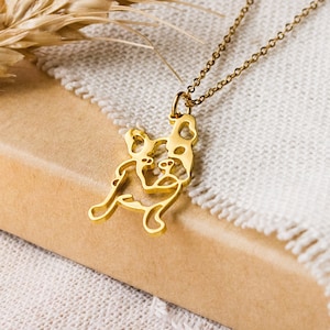 Frenchy Necklace French Bulldog Gift Dog Canine Animal image 1