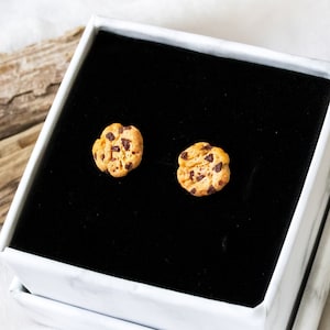 Mini Cookie Earrings Miniature Food - Fimo - Cookie - Polymer Clay