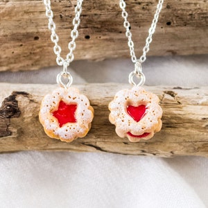 Jam biscuit earrings Miniature Food image 2