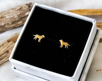 Dog stud earrings Labrador - stainless steel - gift - dog - dog - animal