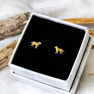 Dog Stud Earrings Labrador - Stainless Steel - Gift - Dog - Animal