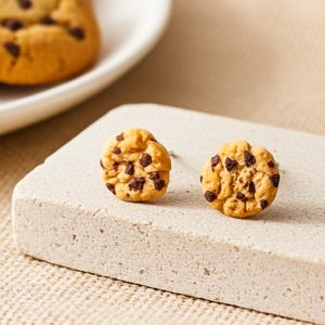 Mini Cookie Ohrstecker Miniaturfood - Fimo - Keks - Polymer Clay