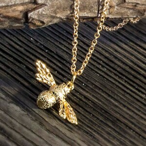 BESTSELLER Busy bee bee necklace gold-colored / silver-colored gift statement 925 animal message Mother's Day image 5