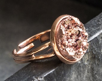 Rose Golden Ring-"Funkelsteine"