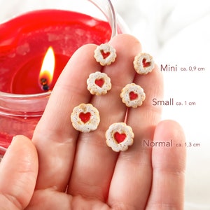 Jam biscuit earrings Miniature Food image 5