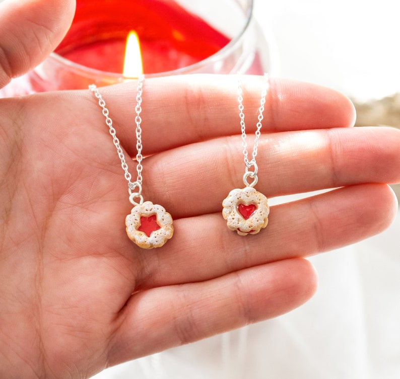 Jam biscuit earrings Miniature Food image 4