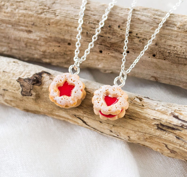 Jam biscuit earrings Miniature Food image 7