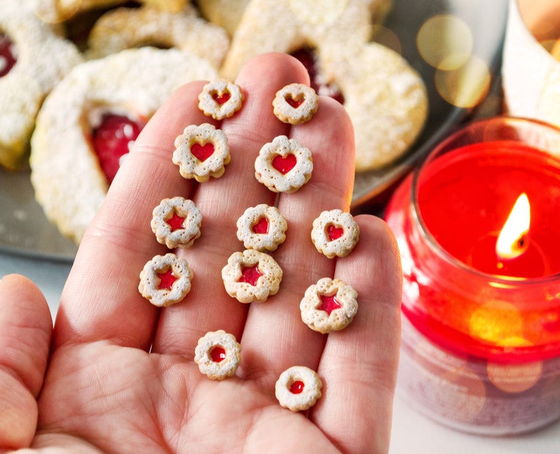 Jam biscuit earrings Miniature Food image 6