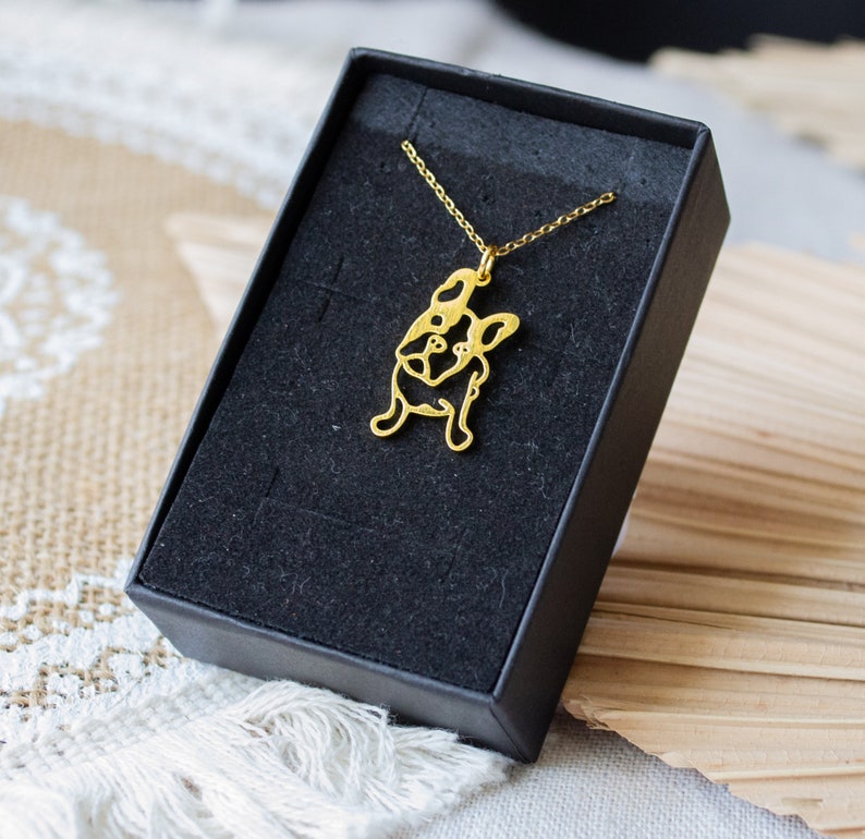 Frenchy Necklace French Bulldog Gift Dog Canine Animal image 2