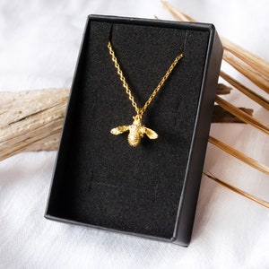 BESTSELLER Busy bee bee necklace gold-colored / silver-colored gift statement 925 animal message Mother's Day image 2