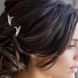 Sparkling Rhinestone Hair Clips - Vintage Glam for Weddings