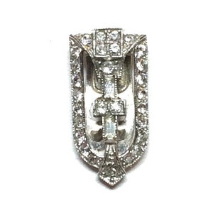 Art Deco Dress Clip or Converted to a Hair Comb, Rhinestone Hair Comb, Petite sized