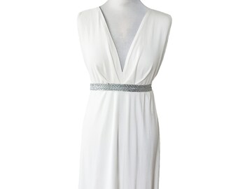 Maternity dress/wedding dress - set of 3 with bridal ribbon and cape removable