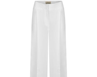 Marlene pants white Tencel summer pants