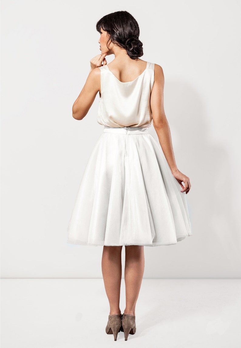 Wonderful tulle skirt in natural white image 3
