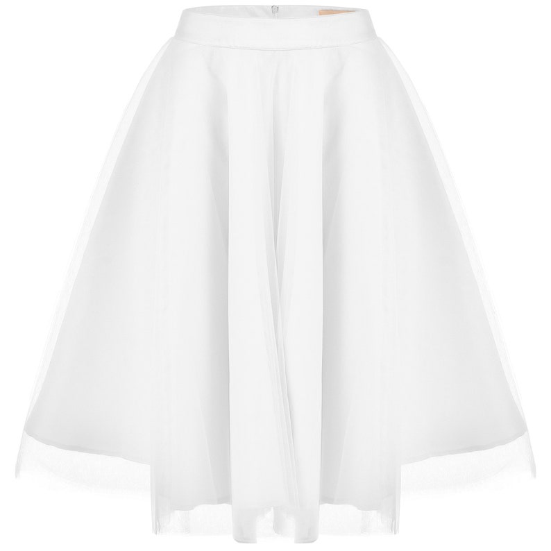 Wonderful tulle skirt in natural white image 1