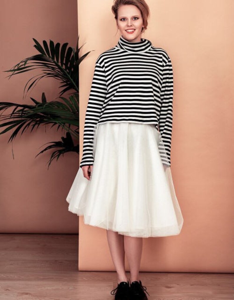 Wonderful tulle skirt in natural white image 6